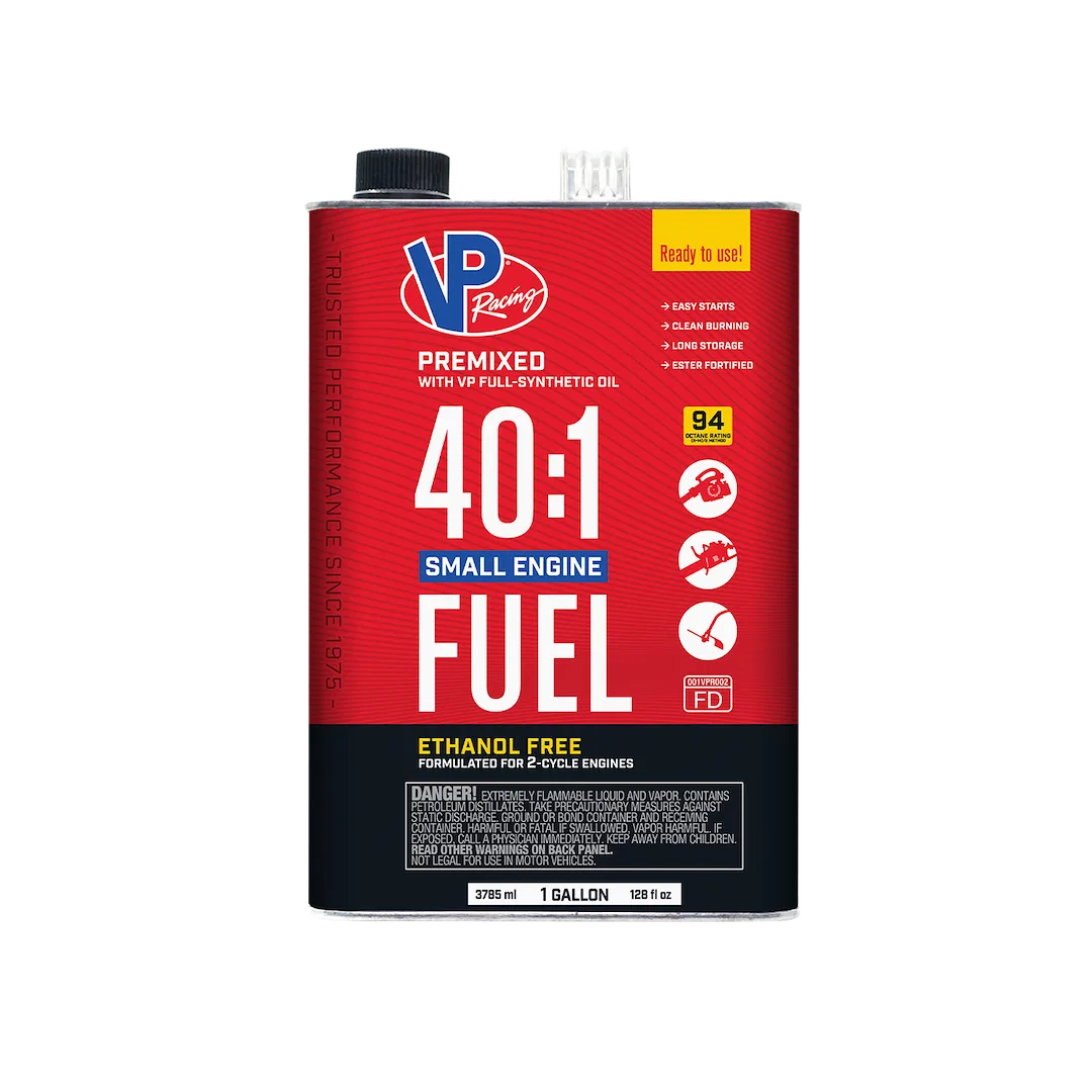 6291 – VP FUEL Fuel, Pre-Mixed Oil Use With 40:1 Ratio 2 Cycle Engines Ethanol Free Red 1 Gallon Can Single